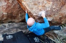 Bouldering in Hueco Tanks on 12/30/2018 with Blue Lizard Climbing and Yoga

Filename: SRM_20181230_1636270.jpg
Aperture: f/4.5
Shutter Speed: 1/250
Body: Canon EOS-1D Mark II
Lens: Canon EF 16-35mm f/2.8 L