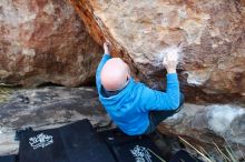 Bouldering in Hueco Tanks on 12/30/2018 with Blue Lizard Climbing and Yoga

Filename: SRM_20181230_1636290.jpg
Aperture: f/4.5
Shutter Speed: 1/250
Body: Canon EOS-1D Mark II
Lens: Canon EF 16-35mm f/2.8 L