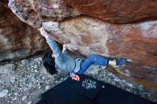 Bouldering in Hueco Tanks on 12/30/2018 with Blue Lizard Climbing and Yoga

Filename: SRM_20181230_1652060.jpg
Aperture: f/3.2
Shutter Speed: 1/250
Body: Canon EOS-1D Mark II
Lens: Canon EF 16-35mm f/2.8 L