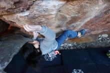 Bouldering in Hueco Tanks on 12/30/2018 with Blue Lizard Climbing and Yoga

Filename: SRM_20181230_1655160.jpg
Aperture: f/4.0
Shutter Speed: 1/200
Body: Canon EOS-1D Mark II
Lens: Canon EF 16-35mm f/2.8 L