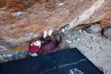 Bouldering in Hueco Tanks on 12/30/2018 with Blue Lizard Climbing and Yoga

Filename: SRM_20181230_1656460.jpg
Aperture: f/3.5
Shutter Speed: 1/200
Body: Canon EOS-1D Mark II
Lens: Canon EF 16-35mm f/2.8 L