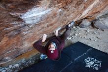 Bouldering in Hueco Tanks on 12/30/2018 with Blue Lizard Climbing and Yoga

Filename: SRM_20181230_1658400.jpg
Aperture: f/3.5
Shutter Speed: 1/200
Body: Canon EOS-1D Mark II
Lens: Canon EF 16-35mm f/2.8 L