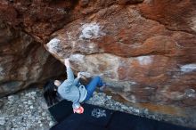 Bouldering in Hueco Tanks on 12/30/2018 with Blue Lizard Climbing and Yoga

Filename: SRM_20181230_1711500.jpg
Aperture: f/4.0
Shutter Speed: 1/200
Body: Canon EOS-1D Mark II
Lens: Canon EF 16-35mm f/2.8 L