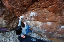 Bouldering in Hueco Tanks on 12/30/2018 with Blue Lizard Climbing and Yoga

Filename: SRM_20181230_1711560.jpg
Aperture: f/4.0
Shutter Speed: 1/200
Body: Canon EOS-1D Mark II
Lens: Canon EF 16-35mm f/2.8 L