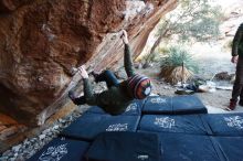 Bouldering in Hueco Tanks on 12/30/2018 with Blue Lizard Climbing and Yoga

Filename: SRM_20181230_1715260.jpg
Aperture: f/3.5
Shutter Speed: 1/200
Body: Canon EOS-1D Mark II
Lens: Canon EF 16-35mm f/2.8 L