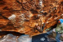 Bouldering in Hueco Tanks on 12/30/2018 with Blue Lizard Climbing and Yoga

Filename: SRM_20181230_1756440.jpg
Aperture: f/2.8
Shutter Speed: 1/60
Body: Canon EOS-1D Mark II
Lens: Canon EF 16-35mm f/2.8 L