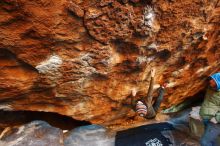 Bouldering in Hueco Tanks on 12/30/2018 with Blue Lizard Climbing and Yoga

Filename: SRM_20181230_1756470.jpg
Aperture: f/2.8
Shutter Speed: 1/60
Body: Canon EOS-1D Mark II
Lens: Canon EF 16-35mm f/2.8 L