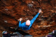 Bouldering in Hueco Tanks on 12/30/2018 with Blue Lizard Climbing and Yoga

Filename: SRM_20181230_1801420.jpg
Aperture: f/2.8
Shutter Speed: 1/80
Body: Canon EOS-1D Mark II
Lens: Canon EF 16-35mm f/2.8 L