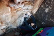 Bouldering in Hueco Tanks on 01/01/2019 with Blue Lizard Climbing and Yoga

Filename: SRM_20190101_1033040.jpg
Aperture: f/5.0
Shutter Speed: 1/200
Body: Canon EOS-1D Mark II
Lens: Canon EF 16-35mm f/2.8 L