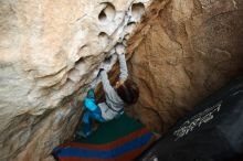 Bouldering in Hueco Tanks on 01/01/2019 with Blue Lizard Climbing and Yoga

Filename: SRM_20190101_1036480.jpg
Aperture: f/3.2
Shutter Speed: 1/200
Body: Canon EOS-1D Mark II
Lens: Canon EF 16-35mm f/2.8 L