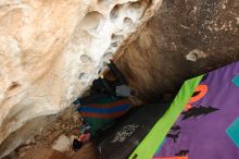 Bouldering in Hueco Tanks on 01/01/2019 with Blue Lizard Climbing and Yoga

Filename: SRM_20190101_1042260.jpg
Aperture: f/3.2
Shutter Speed: 1/200
Body: Canon EOS-1D Mark II
Lens: Canon EF 16-35mm f/2.8 L