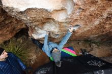 Bouldering in Hueco Tanks on 01/01/2019 with Blue Lizard Climbing and Yoga

Filename: SRM_20190101_1107560.jpg
Aperture: f/4.0
Shutter Speed: 1/250
Body: Canon EOS-1D Mark II
Lens: Canon EF 16-35mm f/2.8 L