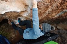 Bouldering in Hueco Tanks on 01/01/2019 with Blue Lizard Climbing and Yoga

Filename: SRM_20190101_1108010.jpg
Aperture: f/4.5
Shutter Speed: 1/250
Body: Canon EOS-1D Mark II
Lens: Canon EF 16-35mm f/2.8 L