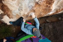 Bouldering in Hueco Tanks on 01/01/2019 with Blue Lizard Climbing and Yoga

Filename: SRM_20190101_1108070.jpg
Aperture: f/5.0
Shutter Speed: 1/250
Body: Canon EOS-1D Mark II
Lens: Canon EF 16-35mm f/2.8 L