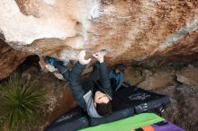 Bouldering in Hueco Tanks on 01/01/2019 with Blue Lizard Climbing and Yoga

Filename: SRM_20190101_1112170.jpg
Aperture: f/4.5
Shutter Speed: 1/200
Body: Canon EOS-1D Mark II
Lens: Canon EF 16-35mm f/2.8 L