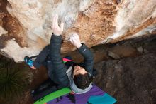 Bouldering in Hueco Tanks on 01/01/2019 with Blue Lizard Climbing and Yoga

Filename: SRM_20190101_1112300.jpg
Aperture: f/5.0
Shutter Speed: 1/200
Body: Canon EOS-1D Mark II
Lens: Canon EF 16-35mm f/2.8 L