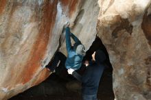 Bouldering in Hueco Tanks on 01/01/2019 with Blue Lizard Climbing and Yoga

Filename: SRM_20190101_1148530.jpg
Aperture: f/8.0
Shutter Speed: 1/250
Body: Canon EOS-1D Mark II
Lens: Canon EF 50mm f/1.8 II