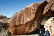 Bouldering in Hueco Tanks on 01/01/2019 with Blue Lizard Climbing and Yoga

Filename: SRM_20190101_1159470.jpg
Aperture: f/8.0
Shutter Speed: 1/250
Body: Canon EOS-1D Mark II
Lens: Canon EF 16-35mm f/2.8 L