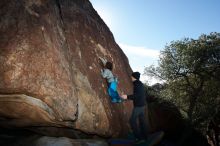 Bouldering in Hueco Tanks on 01/01/2019 with Blue Lizard Climbing and Yoga

Filename: SRM_20190101_1218330.jpg
Aperture: f/7.1
Shutter Speed: 1/250
Body: Canon EOS-1D Mark II
Lens: Canon EF 16-35mm f/2.8 L