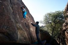 Bouldering in Hueco Tanks on 01/01/2019 with Blue Lizard Climbing and Yoga

Filename: SRM_20190101_1219100.jpg
Aperture: f/7.1
Shutter Speed: 1/250
Body: Canon EOS-1D Mark II
Lens: Canon EF 16-35mm f/2.8 L