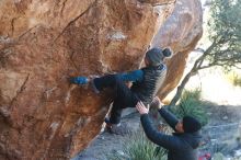 Bouldering in Hueco Tanks on 01/01/2019 with Blue Lizard Climbing and Yoga

Filename: SRM_20190101_1321590.jpg
Aperture: f/4.0
Shutter Speed: 1/250
Body: Canon EOS-1D Mark II
Lens: Canon EF 50mm f/1.8 II