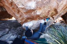 Bouldering in Hueco Tanks on 01/01/2019 with Blue Lizard Climbing and Yoga

Filename: SRM_20190101_1342140.jpg
Aperture: f/4.0
Shutter Speed: 1/250
Body: Canon EOS-1D Mark II
Lens: Canon EF 16-35mm f/2.8 L