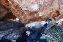 Bouldering in Hueco Tanks on 01/01/2019 with Blue Lizard Climbing and Yoga

Filename: SRM_20190101_1342150.jpg
Aperture: f/4.5
Shutter Speed: 1/250
Body: Canon EOS-1D Mark II
Lens: Canon EF 16-35mm f/2.8 L