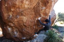 Bouldering in Hueco Tanks on 01/01/2019 with Blue Lizard Climbing and Yoga

Filename: SRM_20190101_1358450.jpg
Aperture: f/5.6
Shutter Speed: 1/250
Body: Canon EOS-1D Mark II
Lens: Canon EF 16-35mm f/2.8 L