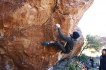 Bouldering in Hueco Tanks on 01/01/2019 with Blue Lizard Climbing and Yoga

Filename: SRM_20190101_1358580.jpg
Aperture: f/5.6
Shutter Speed: 1/250
Body: Canon EOS-1D Mark II
Lens: Canon EF 16-35mm f/2.8 L