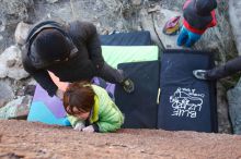 Bouldering in Hueco Tanks on 01/01/2019 with Blue Lizard Climbing and Yoga

Filename: SRM_20190101_1437030.jpg
Aperture: f/3.2
Shutter Speed: 1/250
Body: Canon EOS-1D Mark II
Lens: Canon EF 16-35mm f/2.8 L