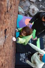 Bouldering in Hueco Tanks on 01/01/2019 with Blue Lizard Climbing and Yoga

Filename: SRM_20190101_1439360.jpg
Aperture: f/4.0
Shutter Speed: 1/250
Body: Canon EOS-1D Mark II
Lens: Canon EF 16-35mm f/2.8 L