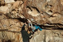 Bouldering in Hueco Tanks on 01/01/2019 with Blue Lizard Climbing and Yoga

Filename: SRM_20190101_1653220.jpg
Aperture: f/4.0
Shutter Speed: 1/1000
Body: Canon EOS-1D Mark II
Lens: Canon EF 50mm f/1.8 II