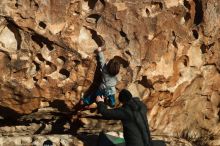 Bouldering in Hueco Tanks on 01/01/2019 with Blue Lizard Climbing and Yoga

Filename: SRM_20190101_1655040.jpg
Aperture: f/4.0
Shutter Speed: 1/640
Body: Canon EOS-1D Mark II
Lens: Canon EF 50mm f/1.8 II