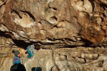 Bouldering in Hueco Tanks on 01/01/2019 with Blue Lizard Climbing and Yoga

Filename: SRM_20190101_1708070.jpg
Aperture: f/4.0
Shutter Speed: 1/800
Body: Canon EOS-1D Mark II
Lens: Canon EF 50mm f/1.8 II