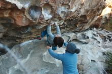 Bouldering in Hueco Tanks on 01/01/2019 with Blue Lizard Climbing and Yoga

Filename: SRM_20190101_1740490.jpg
Aperture: f/4.0
Shutter Speed: 1/250
Body: Canon EOS-1D Mark II
Lens: Canon EF 50mm f/1.8 II