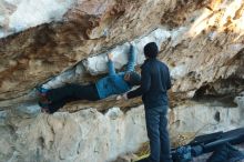 Bouldering in Hueco Tanks on 01/01/2019 with Blue Lizard Climbing and Yoga

Filename: SRM_20190101_1754080.jpg
Aperture: f/3.2
Shutter Speed: 1/320
Body: Canon EOS-1D Mark II
Lens: Canon EF 50mm f/1.8 II