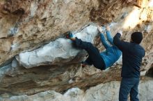 Bouldering in Hueco Tanks on 01/01/2019 with Blue Lizard Climbing and Yoga

Filename: SRM_20190101_1754330.jpg
Aperture: f/3.2
Shutter Speed: 1/320
Body: Canon EOS-1D Mark II
Lens: Canon EF 50mm f/1.8 II