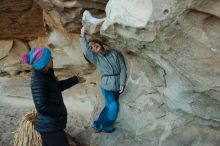 Bouldering in Hueco Tanks on 01/01/2019 with Blue Lizard Climbing and Yoga

Filename: SRM_20190101_1813560.jpg
Aperture: f/2.8
Shutter Speed: 1/250
Body: Canon EOS-1D Mark II
Lens: Canon EF 50mm f/1.8 II