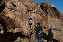 Bouldering in Hueco Tanks on 12/31/2018 with Blue Lizard Climbing and Yoga

Filename: SRM_20181231_1447410.jpg
Aperture: f/6.3
Shutter Speed: 1/500
Body: Canon EOS-1D Mark II
Lens: Canon EF 50mm f/1.8 II