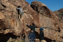 Bouldering in Hueco Tanks on 12/31/2018 with Blue Lizard Climbing and Yoga

Filename: SRM_20181231_1448110.jpg
Aperture: f/6.3
Shutter Speed: 1/500
Body: Canon EOS-1D Mark II
Lens: Canon EF 50mm f/1.8 II