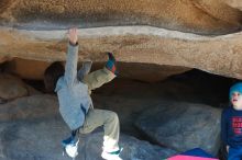 Bouldering in Hueco Tanks on 12/31/2018 with Blue Lizard Climbing and Yoga

Filename: SRM_20181231_1458440.jpg
Aperture: f/5.0
Shutter Speed: 1/160
Body: Canon EOS-1D Mark II
Lens: Canon EF 50mm f/1.8 II
