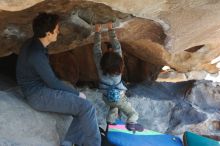 Bouldering in Hueco Tanks on 12/31/2018 with Blue Lizard Climbing and Yoga

Filename: SRM_20181231_1509420.jpg
Aperture: f/4.0
Shutter Speed: 1/320
Body: Canon EOS-1D Mark II
Lens: Canon EF 50mm f/1.8 II