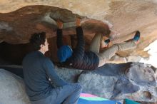Bouldering in Hueco Tanks on 12/31/2018 with Blue Lizard Climbing and Yoga

Filename: SRM_20181231_1510590.jpg
Aperture: f/4.0
Shutter Speed: 1/320
Body: Canon EOS-1D Mark II
Lens: Canon EF 50mm f/1.8 II