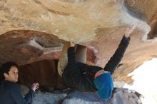 Bouldering in Hueco Tanks on 12/31/2018 with Blue Lizard Climbing and Yoga

Filename: SRM_20181231_1511090.jpg
Aperture: f/4.0
Shutter Speed: 1/320
Body: Canon EOS-1D Mark II
Lens: Canon EF 50mm f/1.8 II