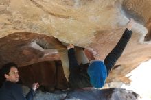 Bouldering in Hueco Tanks on 12/31/2018 with Blue Lizard Climbing and Yoga

Filename: SRM_20181231_1511100.jpg
Aperture: f/4.0
Shutter Speed: 1/320
Body: Canon EOS-1D Mark II
Lens: Canon EF 50mm f/1.8 II
