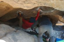 Bouldering in Hueco Tanks on 12/31/2018 with Blue Lizard Climbing and Yoga

Filename: SRM_20181231_1519490.jpg
Aperture: f/4.0
Shutter Speed: 1/250
Body: Canon EOS-1D Mark II
Lens: Canon EF 50mm f/1.8 II