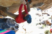 Bouldering in Hueco Tanks on 12/31/2018 with Blue Lizard Climbing and Yoga

Filename: SRM_20181231_1520110.jpg
Aperture: f/4.0
Shutter Speed: 1/250
Body: Canon EOS-1D Mark II
Lens: Canon EF 50mm f/1.8 II