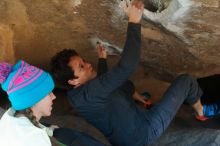 Bouldering in Hueco Tanks on 12/31/2018 with Blue Lizard Climbing and Yoga

Filename: SRM_20181231_1523321.jpg
Aperture: f/4.0
Shutter Speed: 1/250
Body: Canon EOS-1D Mark II
Lens: Canon EF 50mm f/1.8 II