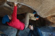 Bouldering in Hueco Tanks on 12/31/2018 with Blue Lizard Climbing and Yoga

Filename: SRM_20181231_1538300.jpg
Aperture: f/4.0
Shutter Speed: 1/250
Body: Canon EOS-1D Mark II
Lens: Canon EF 50mm f/1.8 II