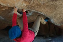 Bouldering in Hueco Tanks on 12/31/2018 with Blue Lizard Climbing and Yoga

Filename: SRM_20181231_1538320.jpg
Aperture: f/4.0
Shutter Speed: 1/250
Body: Canon EOS-1D Mark II
Lens: Canon EF 50mm f/1.8 II